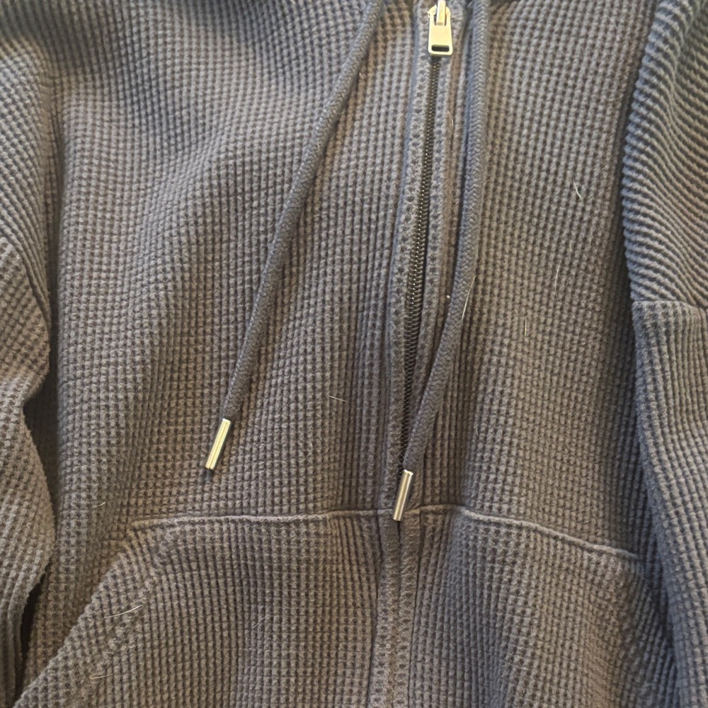 Auden Charcoal Waffle Knit Hoodie - Picture 4 of 4